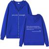 2025 Women's Oversized Hoodie Jacket for Teens - Casual Zipper Sweatshirt with Drawstring for Autumn