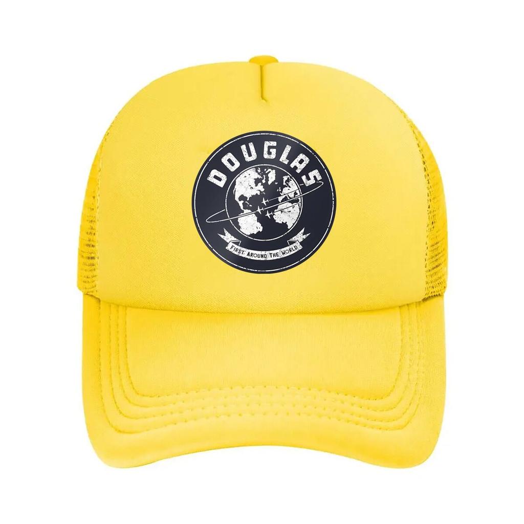 Douglas Around the World Emblem Fashion Mesh Baseball Cap Breathable Casual Hats Outdoor For Unisexs And WoUnisexs