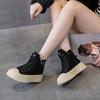 High-top board shoes women's autumn new creative platform casual fashion versatile niche female student casual board shoes