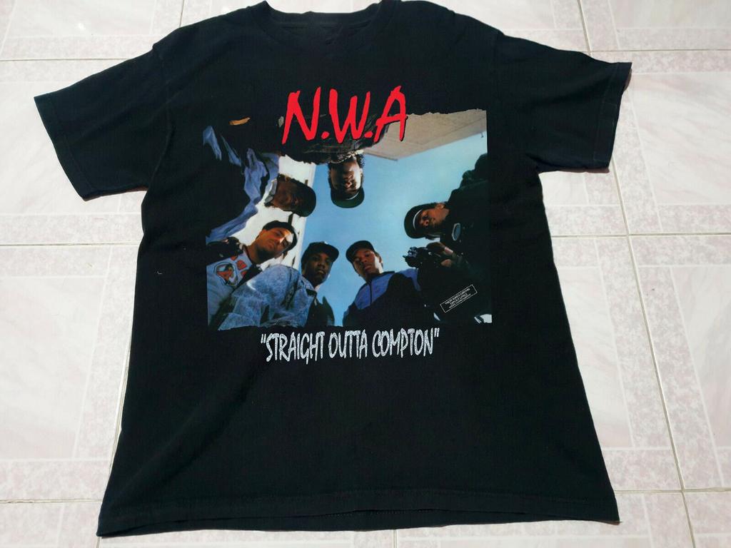N.W.A Band Straight Outta Compton All Unisex Shirt Cotton Oversize Large Size