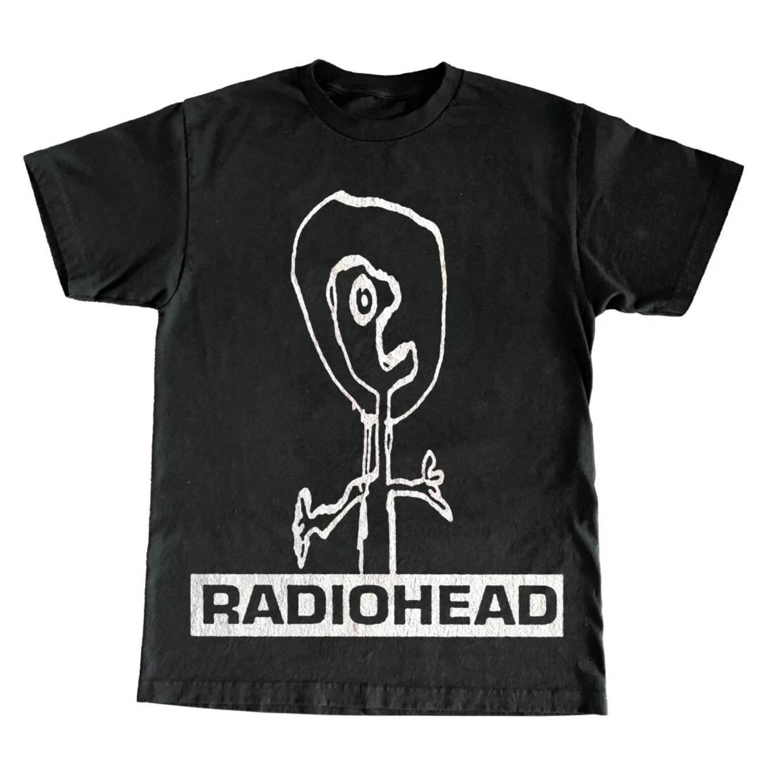 

Radiohead Public Library T-shirt Screen Printed with Y2kb and Shoes, Featuring A Retro Style for Casual Music Enthusiasts S чёрный