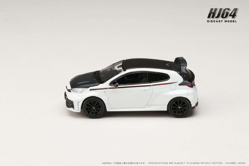 Toyota GR Yaris RZ High Performance 2024 Custom Version Platinum White Pearl Mica 1/64 /
