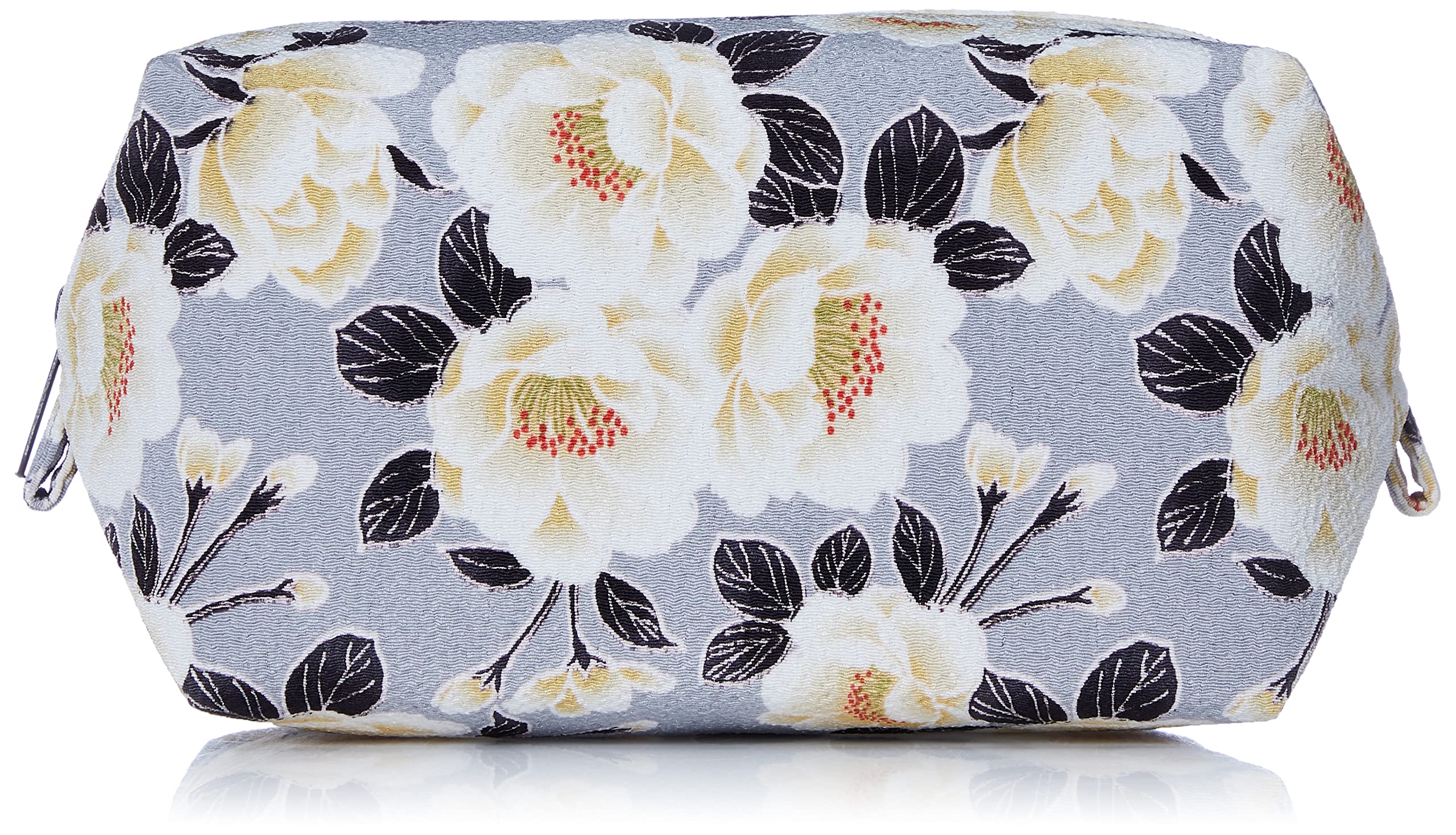 

Uni Seni Made in Japan Futago Chirimen Japanese Pattern Extra Large Balloon Pouch Cherry (0114-4) [Yaezakura (Double Blossoms) Gray]