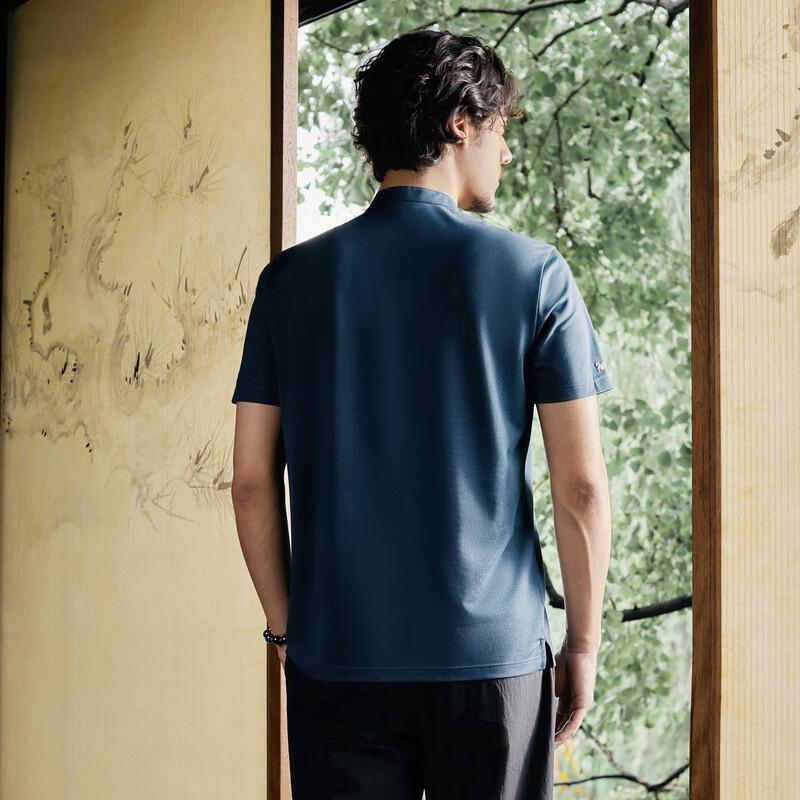 Мужская футболка-поло с коротким рукавом и китайским узором Qipai XL