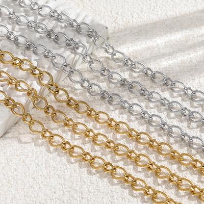 1m Stainless Steel Bracelet Cable Link Bulk Chains Twisted Chains for DIY Necklace Anklet Jewelry Making Findings
