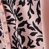 VONDA Elegant Women Puff Sleeve Print Patchwork Casual Loose Maxi Dress