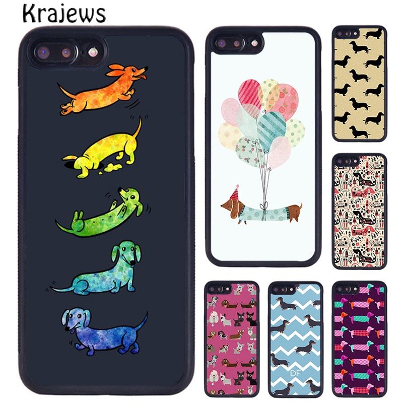 Dachshund And Flower Phone Case Cover For iPhone 17 Air 16 15 14 Plus 12 13 Pro Max Coque