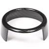 Parrilla trasera de fibra de carbono ABS, anillo decorativo para parrilla delantera, marco con borde negro, compatible con Alfa Romeo Giulia 2017-