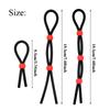 Silicone adjustable penis ring cord reusable penis ring ejaculation delay scrotal ring adult male toy long lasting penis ring