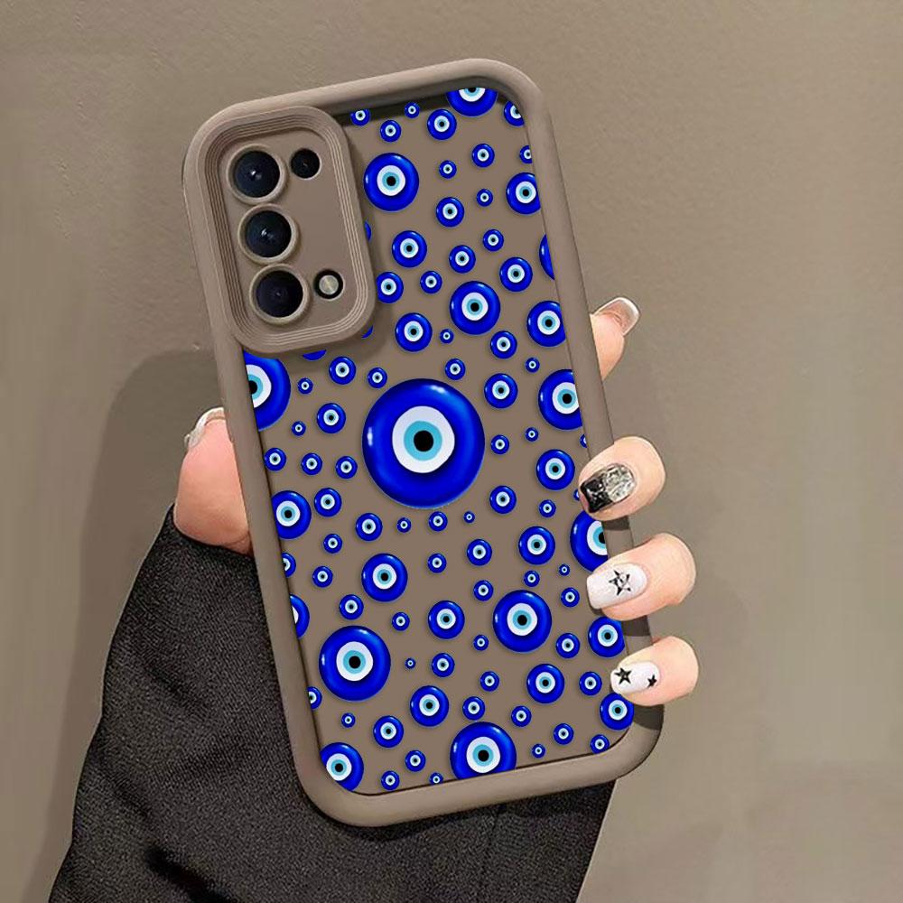 Blue Evil Eye Print Lucky Eye Cover Phone Case For Oneplus 8T 9R 10R 11 12 13 13T 15 NORD ACE CE 2 3 4 5 6 LITE Case DIY Shell