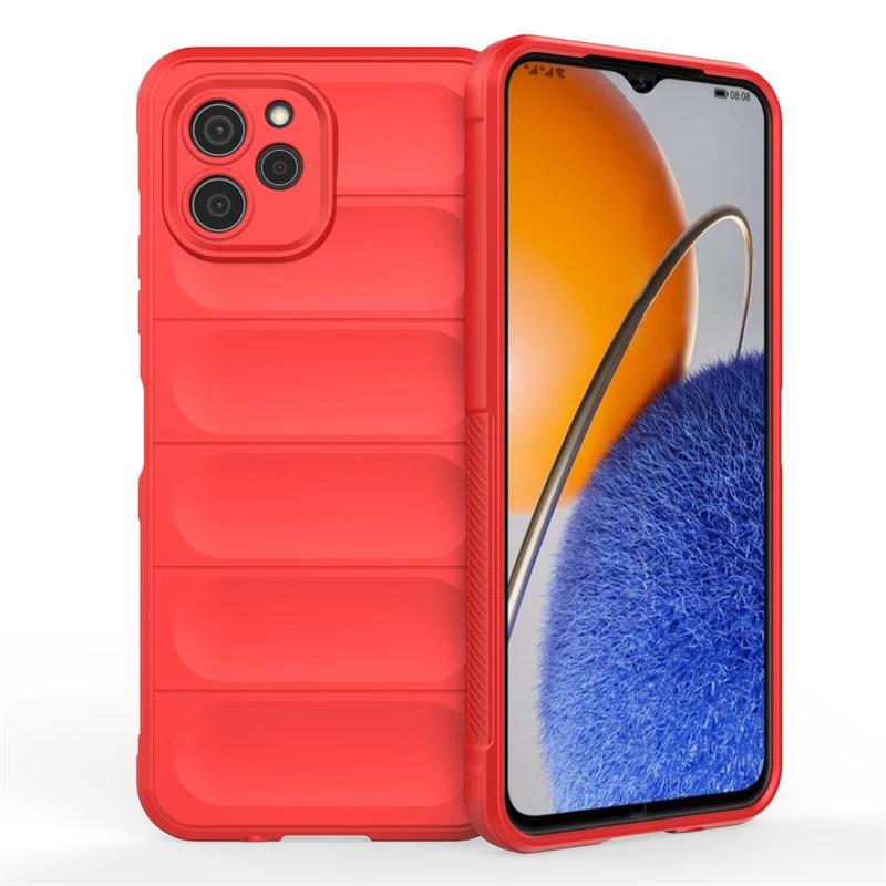 Hülle für Huawei Nova Y61 Y90 Y70 Plus 4g Rückseite Hülle Stoßfest Panzer Handyhüllen Flüssigsilikon Sturzsicher Funda Coque