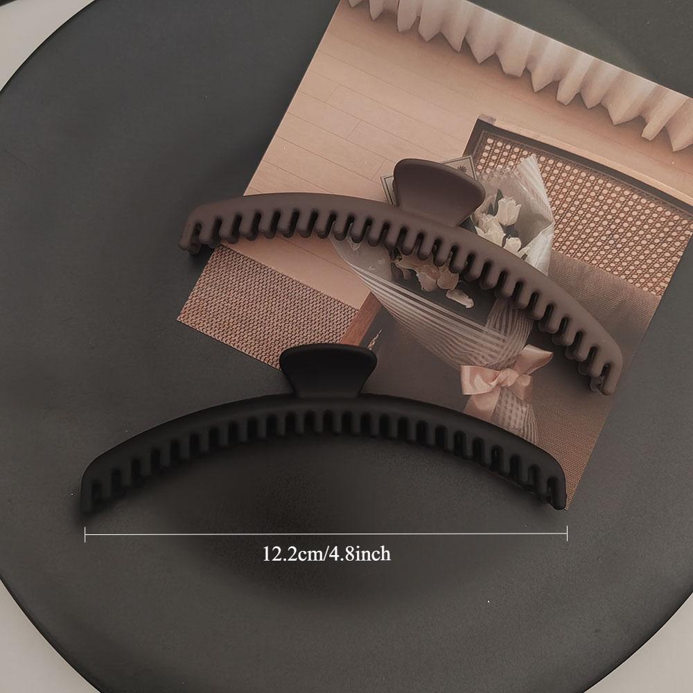 2pc Cute Big Shark Grasp Tightly Hairgrip Khaki Style Hair Claw Clips Grips for Girls Women Practical WashfaceHair Accessories