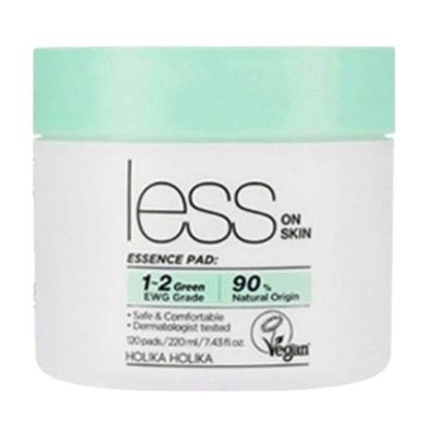 Weniger Auf der Haut Essenz-Pad Feuchtigkeitsspendende Toner-Pads Tägliche Hautvorbereitung 220ml (120 Pads)
