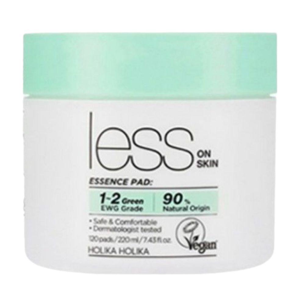 

Holika Holika Less On Skin Essence Pad Hydrating Toner Pads Daily Skin Prep 220ml (120 Pads)