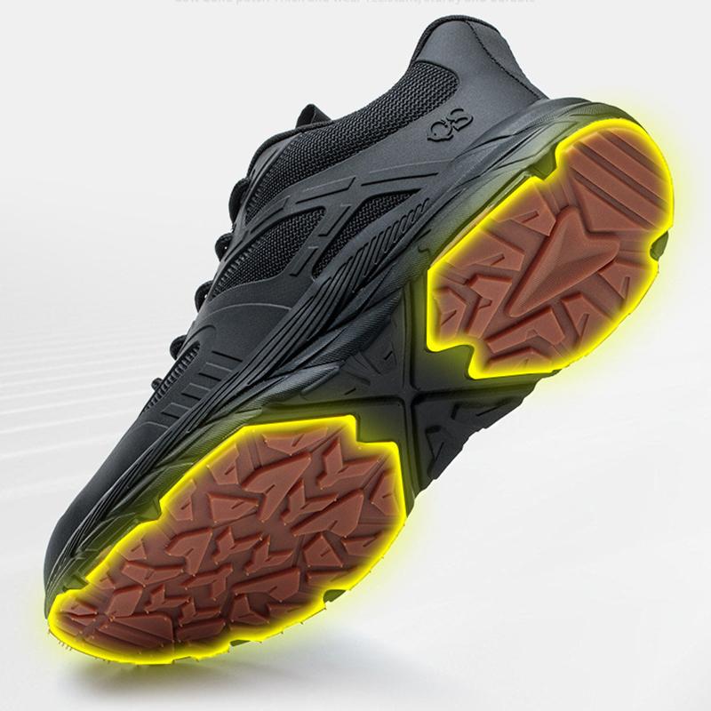 Oulylan New Work Sneakers Steel Toe Shoes For Men Safety Shoes Puncture-Proof Work Shoes Boots Fashion Indestructible Footwear