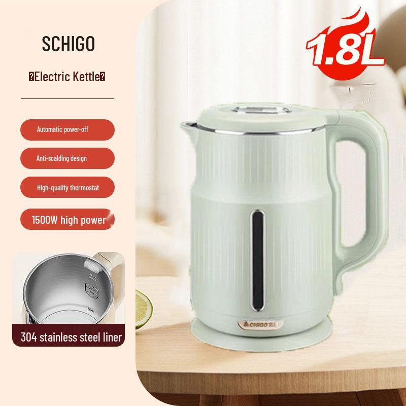 Zhigao Household Electric Kettle with Auto Power-off, Large Capacity, and Insulation for Dormitories.