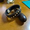 Used Bracelet Leather Studs Handmade Hand-sewn