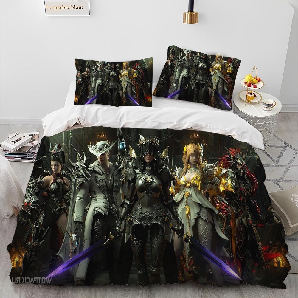 3D Lost ARK Spel Gamer Tecknadstäcke Sängklädesset, Påslakan Sängset Täcke Örngott, King Queen Size Sängklädesset Barn