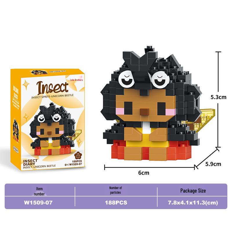 Lele Brothers Micro Building Blocks - Educational Small Animal Sets for Kids, Compatible with Lego, Boys' Toy Gifts