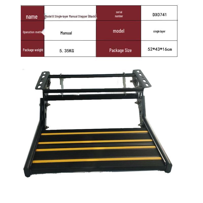 Single & Double Layer Aluminum Alloy RV Folding Steps – Manual or Electric Options