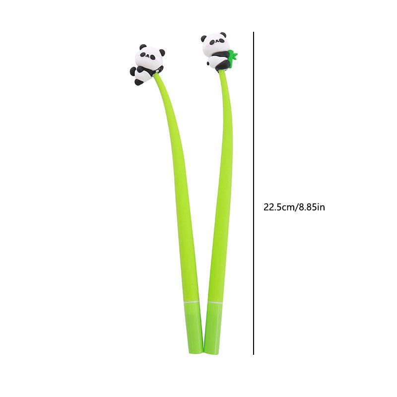 10 stk 0,5 mm Cute Panda Shake Gel Pen Creative Stationery Student myk limpenn Høy-utseende kontorsignaturpenn