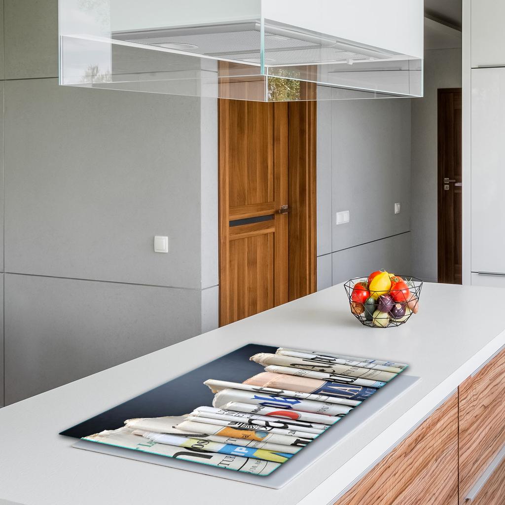 GLASS PROTECTIVE PLATE FOR STOVE 80x52 NEWSPAPERS