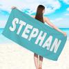 Personalized Beach Towel Custom Name/Logo Microfiber Towel Thin Quick Dry Absorbent for Beach Swimming Yoga Bath Sports