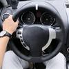 Car Accessories Hand Stitched Black  Leather J10 X-TRAIL NV200 2008-2012 Steering Wheel Cover For Nissan Qashqai