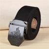 Men's Canvas Belt with Smooth Buckle, Thickened for Casual Pants