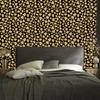 Golden Leather Wallpaper Ochre, Gold and Black for Living Room and Bedroom 50x1000