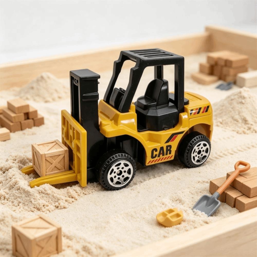 6pcs/set Zinc Zinc Alloy Engineering Vehicles Set Simulation Excavator Toy Construction Vehicle Set Boys