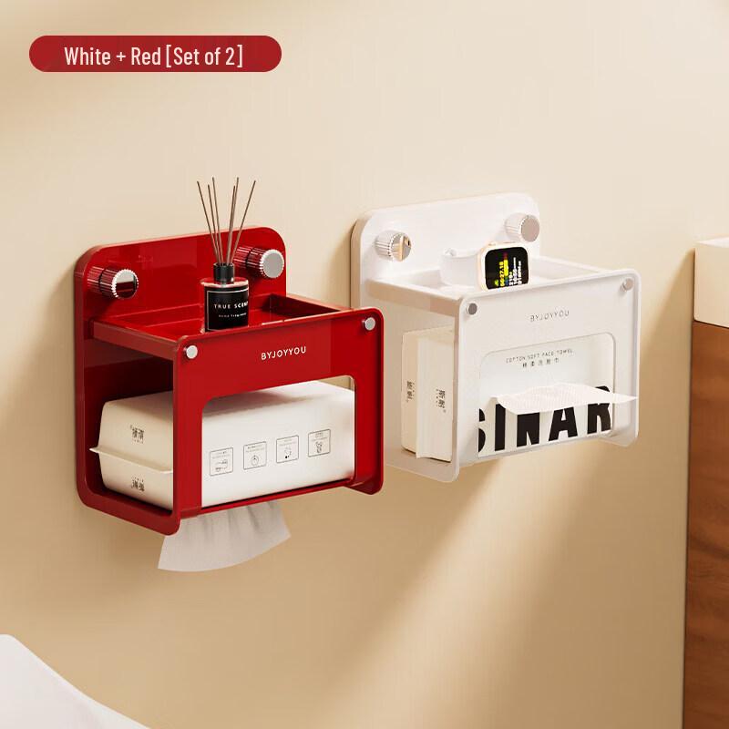 LIEI Suction Cup Wall-Mounted Bathroom Organizer