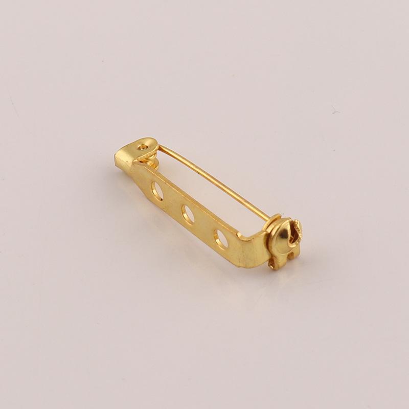 Gold Lockable Safety Brooch Pin for Clothes and Corsage Accessories