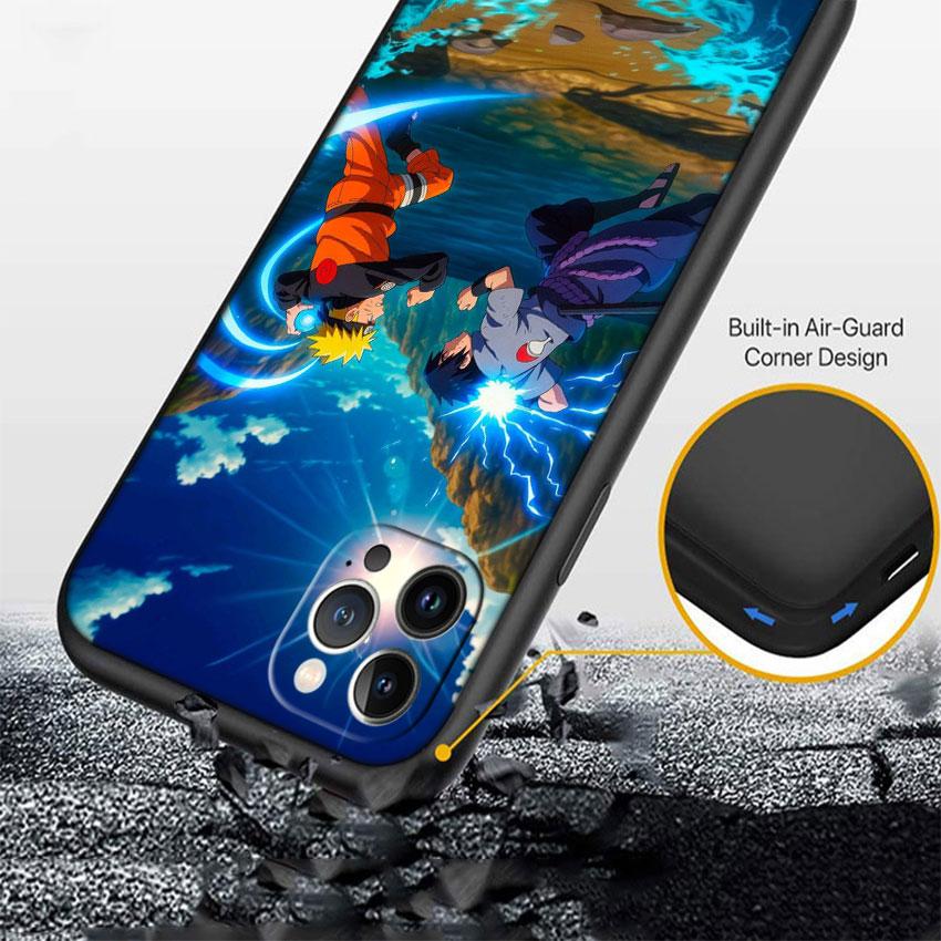 LO76 Naruto Uchiha Sasuke Soft Shell Phone Case for iPhone SE X XS XR 11 16E 17 Pro Max Air 8 7 6 6s Plus