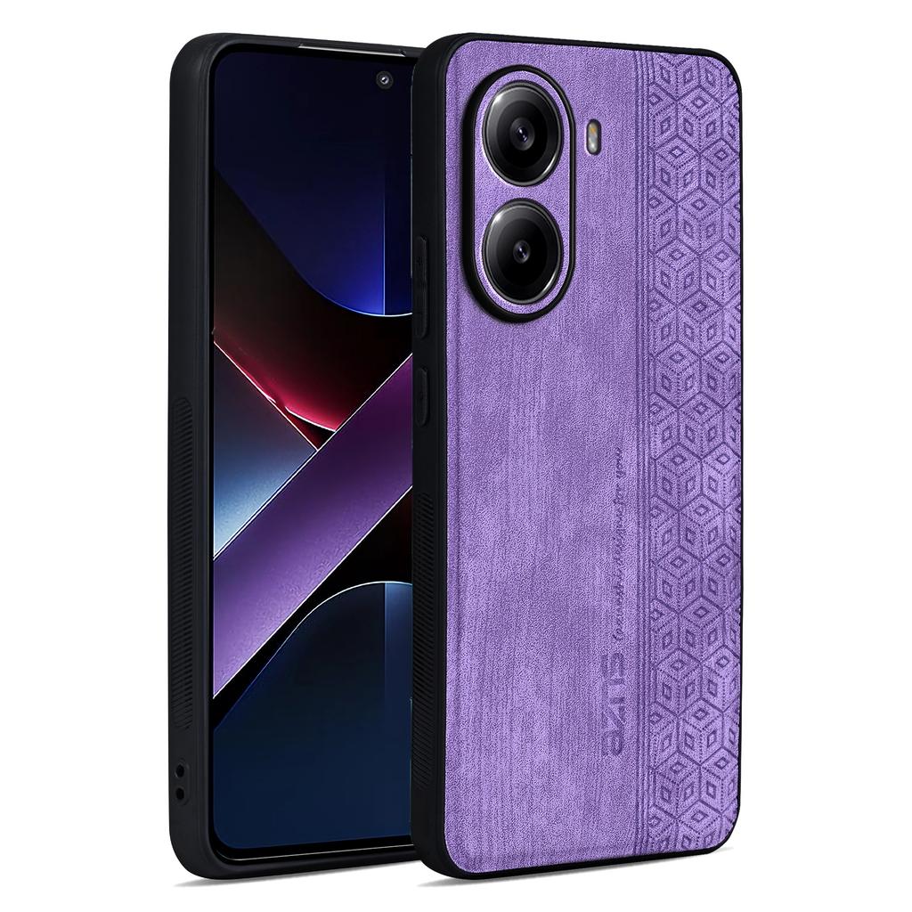 AZNS For Xiaomi Poco X7 Pro 5G/Redmi Turbo 4 5G Case Protective PU Leather Covered TPU Phone Shell