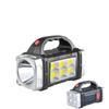 High Power Solar Rechargeable LED Flashlight Multifunctional Portable Light with Side Light Camping Fishing Waterproof Lantern