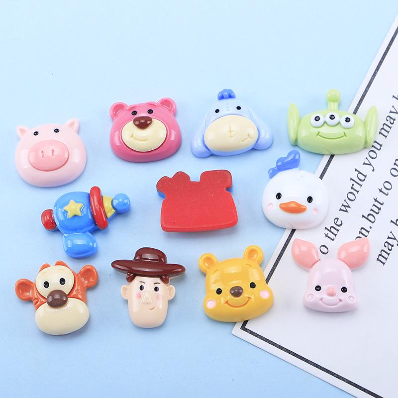 Glossy Cute Animal Cartoon DIY Resin Jewelry & Hair Clip Accessories