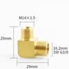 M12 M14 M16 M18 Metrico 1/8" 1/4" 3/8" 1/2" BSP Maschio Gomito a 90 Gradi Raccordo Tubo in Ottone Connettore Accoppiatore Acqua Gas Olio