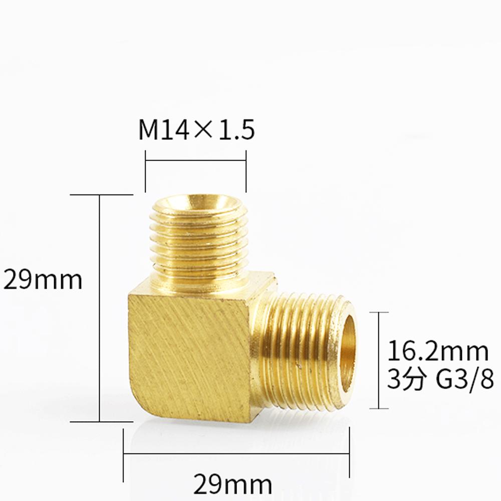M12 M14 M16 M18 Metrico 1/8" 1/4" 3/8" 1/2" BSP Maschio Gomito a 90 Gradi Raccordo Tubo in Ottone Connettore Accoppiatore Acqua Gas Olio
