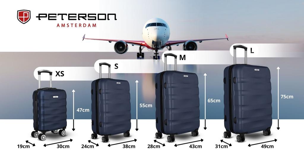 Elegant ABS+ cabin suitcase - Peterson