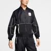 Air Jordan Reflective Stripe Full Zip Fitted Sports Jacket Men Jackets Black CU1667-010