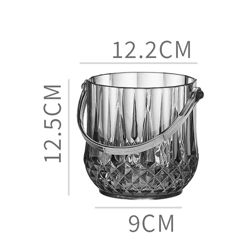 Transparent Wine Ice Cooler For Party Home Whisky Ice Bucket Ice Champagne Bucket Thermal Beer Bucket Bar Accessories