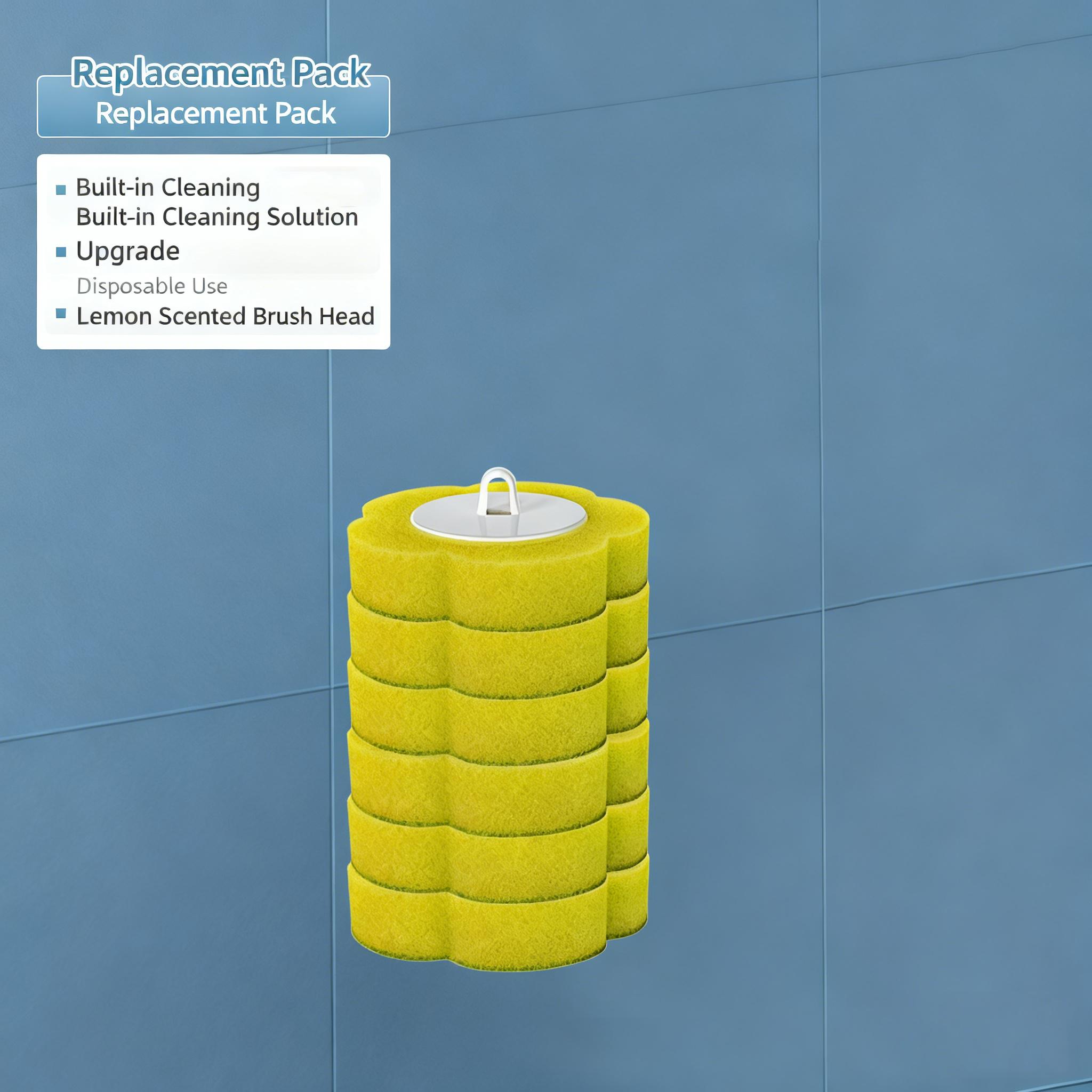 

Disposable Toilet Brush Household Toilet Cleaning Brush with No Blind Spots Wall-mounted for Easy Cleaning in Bathroom