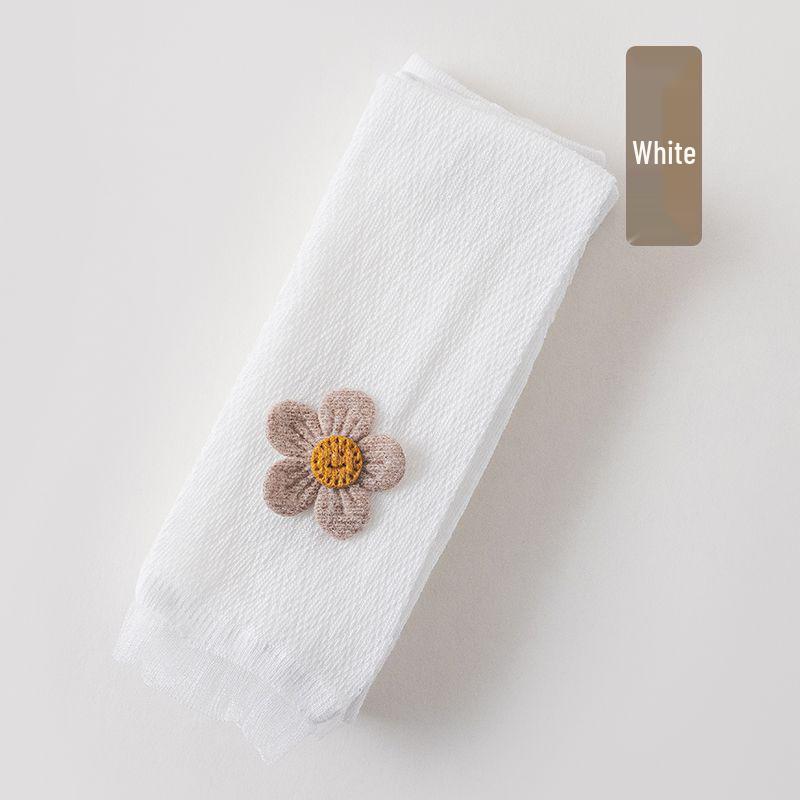 Girls  Ultra-Thin Mesh Nine-Point Anti-Mosquito Summer Leggings L: Height 90-103cm