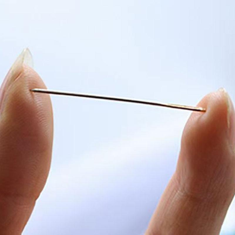 31PCS Cross Stitch Gold Tail Needle Dull Head Round Tip Needle Handmade General Three-strand Embroidery Needle