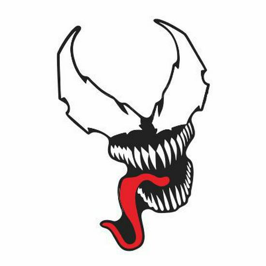Casco per Moto e Adesivo per Auto Demon Venom Anime