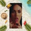Megan Fox Actor Anime Towel Soft Pool Gift For Travel Gym Shower Camping Quick Dry Sports Beach Towels