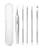 Stainless Steel Blackhead & Zit Extractor Tweezers