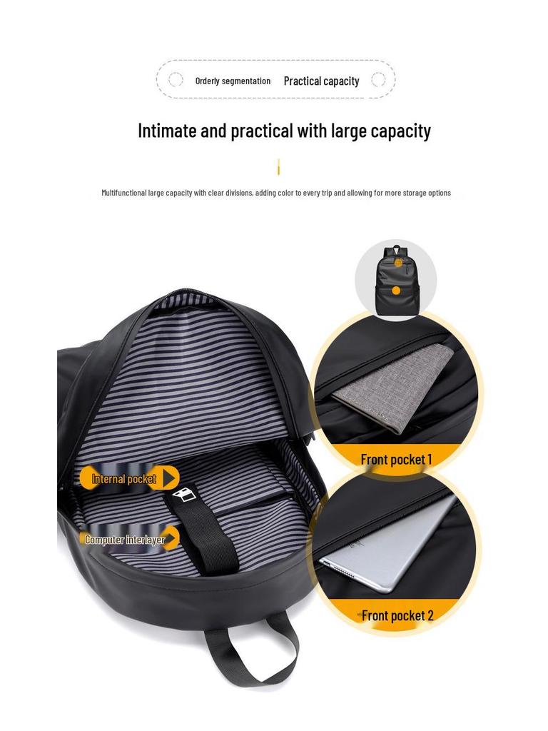 Męski Wodoodporny Plecak Podróżny i Szkolny o Dużej Pojemności