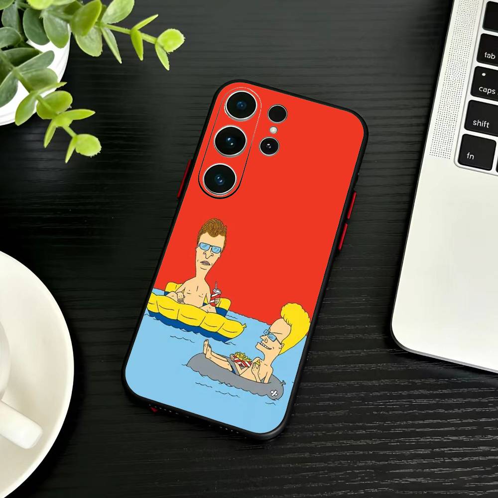 Cartoon B-Beavis And Butt-Head Phone Case For Samsung S26,S25,S24,S23,S22,S21,S20,Plus,Fe,Lite,Others Black Cover